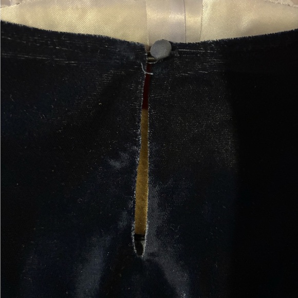 SOLD! J Crew Factory Navy Blue Velvet Tulip Hem Dress Size 6 - Picture 8 of 8